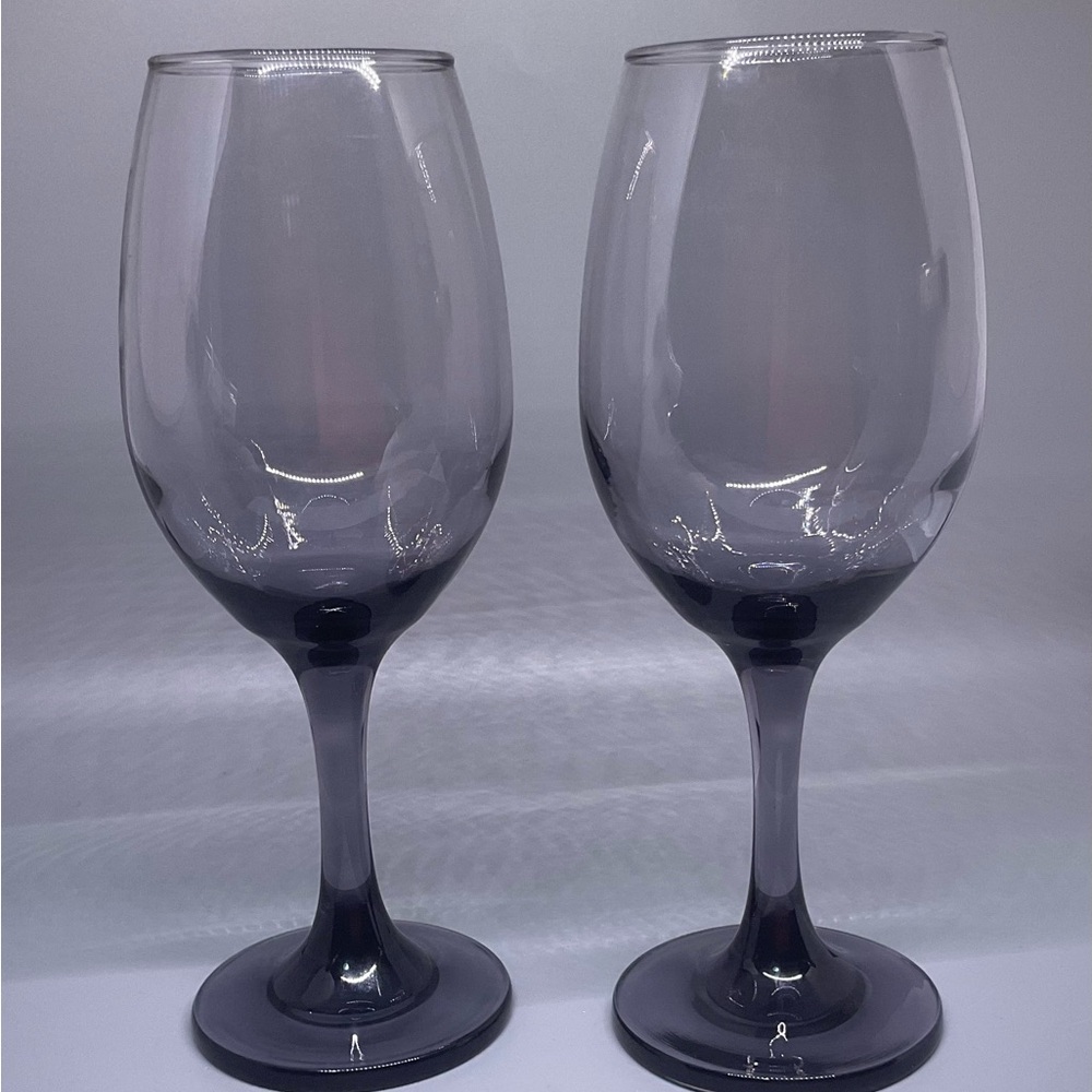 Wine Glass Amethyst Glass Set of 2